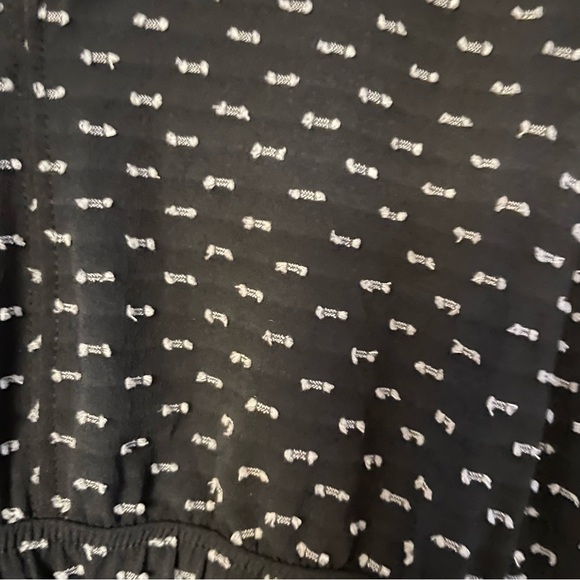 Free People Movement Jog It Off Romper Black Dash AOP Pocket Women's Sz S B34 - Picture 6 of 8